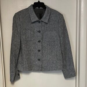 Chic Women's Gray Tweed Blazer